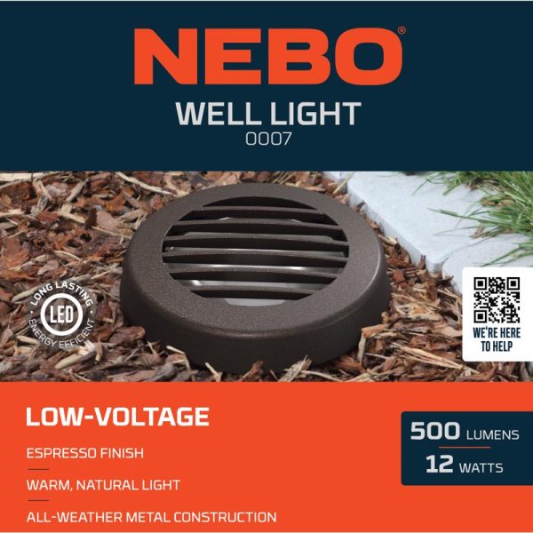 NEBO Low Voltage 12 W LED Well Light 1 pk Online now