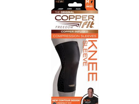 Copper Fit Freedom Black Contour Compression Knee Sleeve 1 pk Online