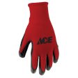 Ace Men s Indoor Outdoor Coated Work Gloves Red L 3 pk Online Hot Sale