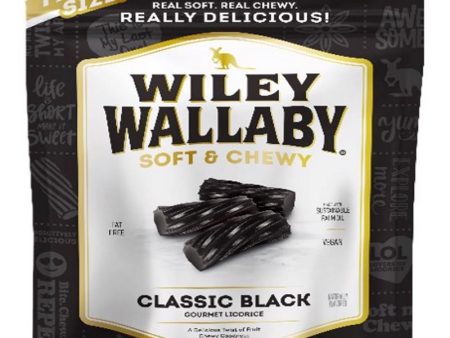 Wiley Wallaby Classic Black Gourmet Licorice Chewy Candy 24 oz on Sale