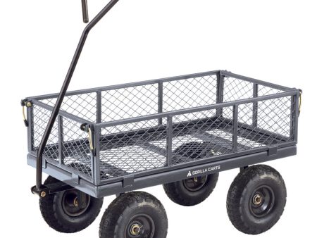 Gorilla Carts Steel Utility Cart 600 lb. cap. Cheap