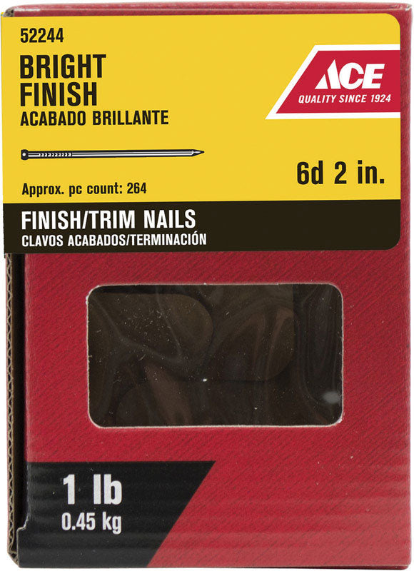 Ace 6D 2 in. Finishing Bright Steel Nail Countersunk Head 1 lb Online Hot Sale