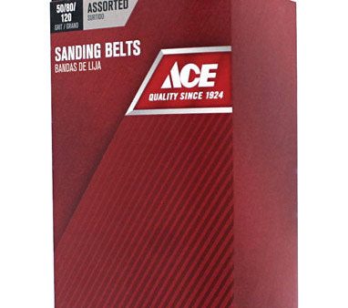 Ace 21 in. L X 3 in. W Aluminum Oxide Sanding Belt Assorted 5 pc For Sale