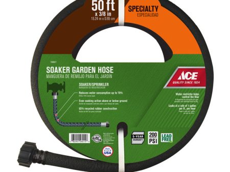 Ace Soaker Pro 3 8 in. D X 50 ft. L Medium Duty Soaker Hose Supply