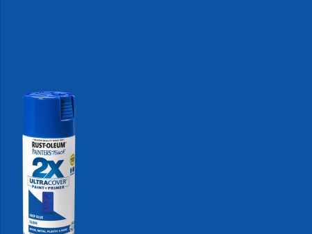 Rust-Oleum Painter s Touch 2X Ultra Cover Gloss Deep Blue Paint+Primer Spray Paint 12 oz Online Sale