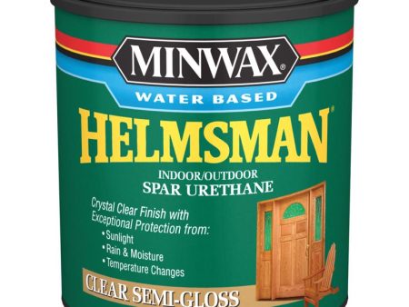 Minwax Helmsman Semi-Gloss Clear Water-Based Spar Urethane 1 qt Online Sale