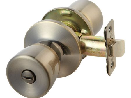 Ace Tulip Antique Brass Privacy Lockset 1-3 4 in. Online Hot Sale