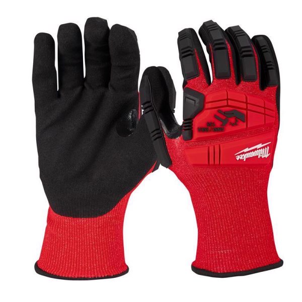 Milwaukee Dipped Gloves Red XL 1 pair Online Hot Sale