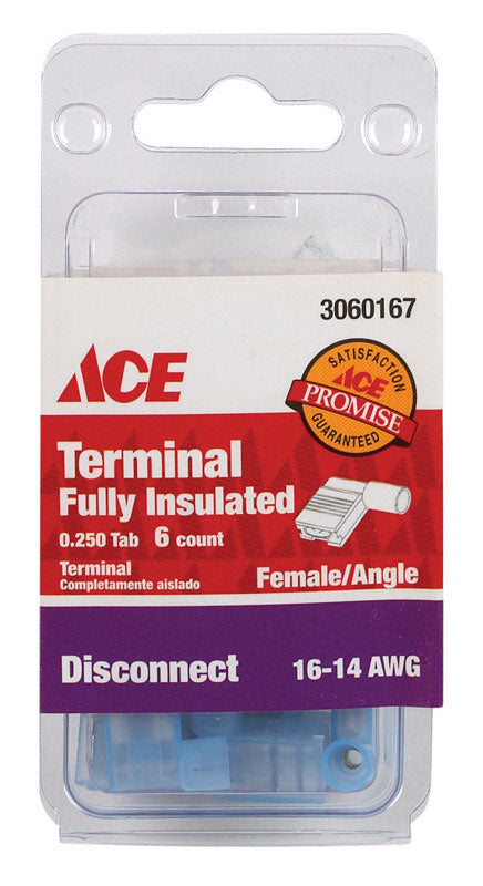 Ace Female Disconnect Blue 6 pk For Sale