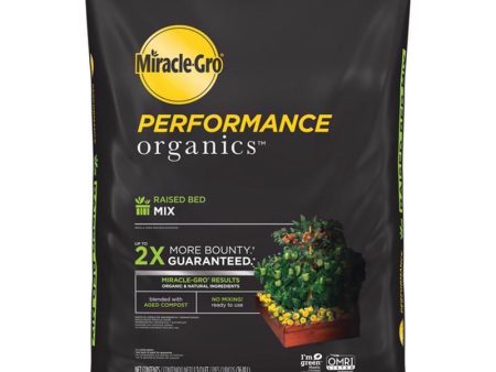 Miracle-Gro Performance Organics Organic Raised Bed Soil 1.3 - Total Qty: 1 Cheap