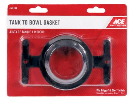 Ace Tank to Bowl Gasket Black Rubber Hot on Sale