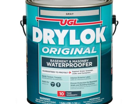 Drylok Flat Gray Latex Masonry Waterproof Sealer 1 gal Hot on Sale