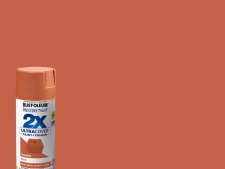 Rust-Oleum Painter s Touch 2X Ultra Cover Satin Cinnamon Paint+Primer Spray Paint 12 oz Online Hot Sale