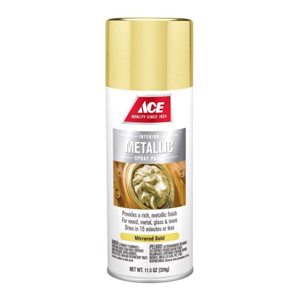 Ace Metallic Mirrored Gold Spray Paint 11.5 oz on Sale