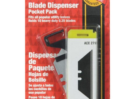 Ace Carbon Steel Heavy Duty Pocket Pack Blade Dispenser 10 pk Online now