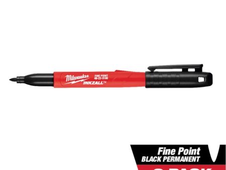 Milwaukee INKZALL Black Fine Tip Jobsite Marker 2 pk Discount