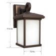 Feit Smart Home Bronze Dusk to Dawn LED Smart-Enabled Wall Lantern Fashion