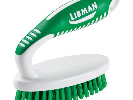 Libman 1.75 in. W Hard Bristle 4.5 in. Plastic Rubber Handle Scrub Brush Supply