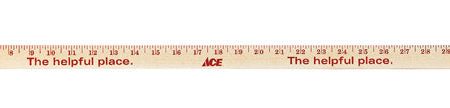 Ace 36 in. L X 1-1 8 in. W Wood Yardstick Supply