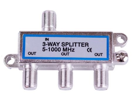 Monster Just Hook It Up 3 Way Coax Splitter 75 ohm 1000 MHz 1 pk Cheap