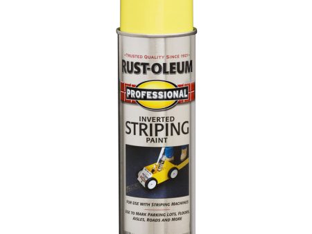 Rust-Oleum Professional Yellow Inverted Striping Paint 18 oz For Cheap