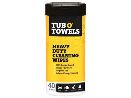 Tub O  Towels Fiber Weave Cleaning Wipes 8 in. W X 7 in. L 40 pk Supply