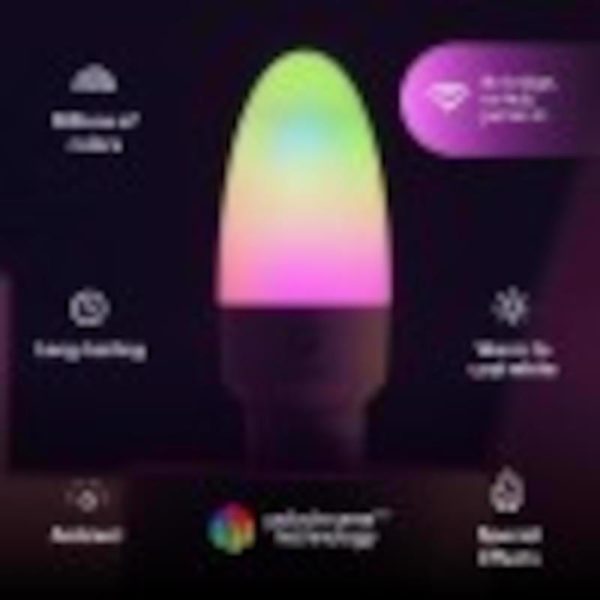 LIFX Smart Home B11 E12 (Candelabra) Smart-Enabled LED Bulb Color Changing 25 Watt Equivalence 1 pk Online Hot Sale