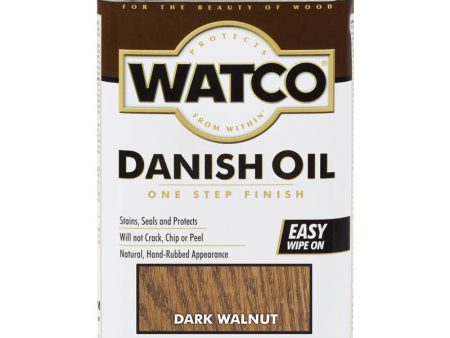 Watco Transparent Dark Walnut Oil-Based Danish Oil 1 qt Online now