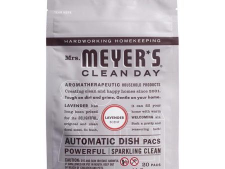 Mrs. Meyer s Clean Day Lavender Scent Powder Dishwasher Detergent 11.6 oz 20 pk Online now