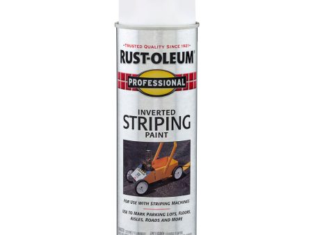 Rust-Oleum Professional White Inverted Striping Paint 18 oz Discount