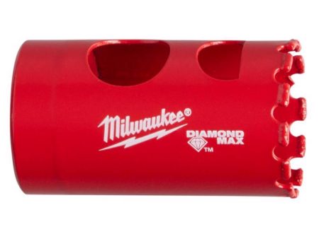 Milwaukee Diamond Max 1-1 8 in. Diamond Grit Glass, Porcelain, Tile, and Stone Hole Saw 1 pc For Cheap