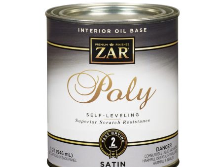 ZAR Ultra Satin Clear Oil-Based Polyurethane Fast Dry Wood Stain 1 qt Sale