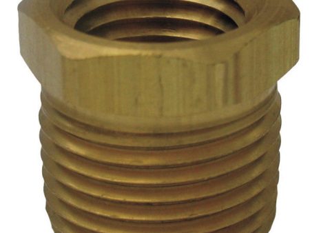 Ace 1 2 in. MPT X 1 4 in. D FPT Yellow Brass Hex Bushing Online Hot Sale