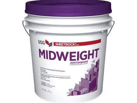 USG Sheetrock White Midweight Joint Compound 4.5 gal Supply