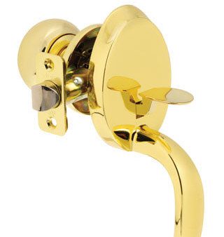 Ace Mayfair Polished Brass Entry Handleset 1-3 4 in. For Cheap