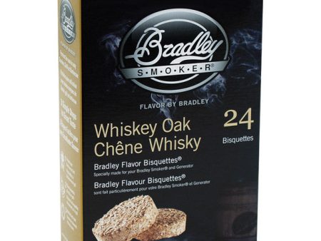 Bradley Smoker All Natural Whiskey Oak All Natural Wood Bisquettes 24 pk Online now