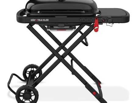 Weber Traveler Stealth 1 Burner Liquid Propane Portable Grill Black For Discount