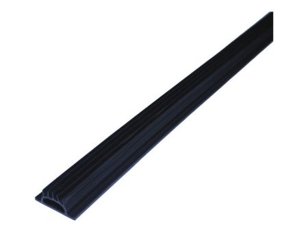 M-D Black Aluminum Vinyl Threshold Insert For Doors 36 in. L X 3 8 in. Online Hot Sale