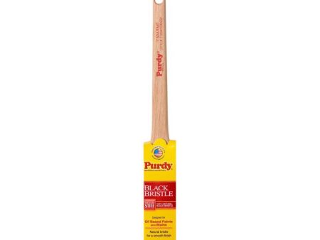 Purdy Black Bristle Adjutant 1 in. Medium Stiff Angle Trim Paint Brush Fashion