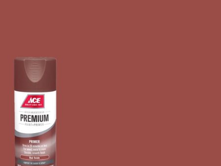 Ace Premium Smooth Red Oxide Paint + Primer Enamel Spray 12 oz Online now