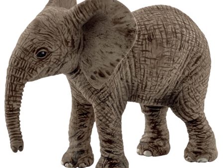 Schleich Wild Life African Elephant Calf Toy Plastic Gray For Cheap