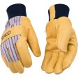 Kinco Men s Outdoor Knit Wrist Work Gloves Yellow M 1 pair Sale