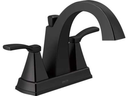 Delta Matte Black Bathroom Faucet 4 in. For Discount