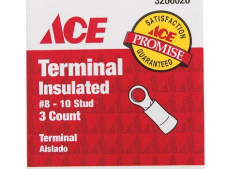 Ace Ring Terminal Red 3 pk For Discount