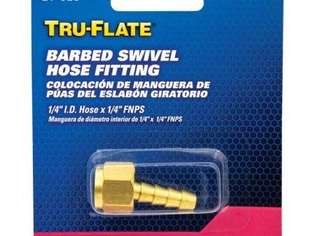 Tru-Flate Brass Barbed Swivel Fitting 1 4 in. Female 1 pc Discount