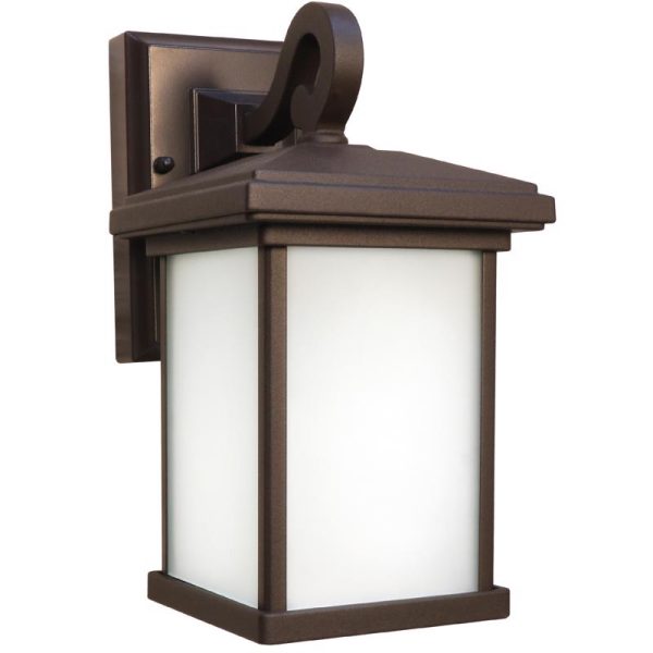 Feit Smart Home Bronze Dusk to Dawn LED Smart-Enabled Wall Lantern Fashion