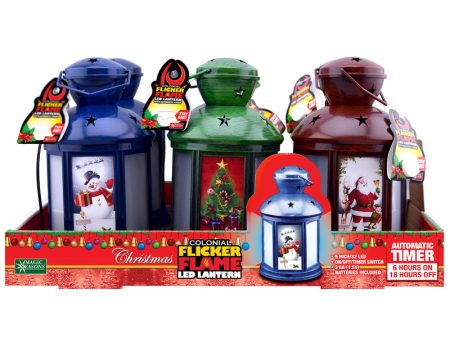 Magic Seasons Christmas Colonial LED Lantern 1 pk Online