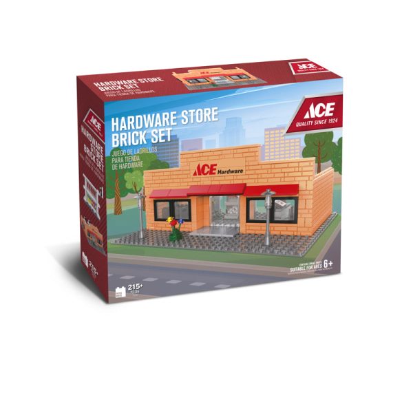 Ace Hardware Store Brick Set ABS Polypropylene 215 pc Hot on Sale