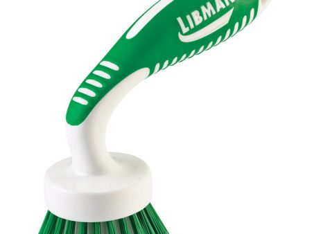 Libman 2 in. W Hard Bristle 4 in. Plastic Rubber Handle Kitchen Brush Supply